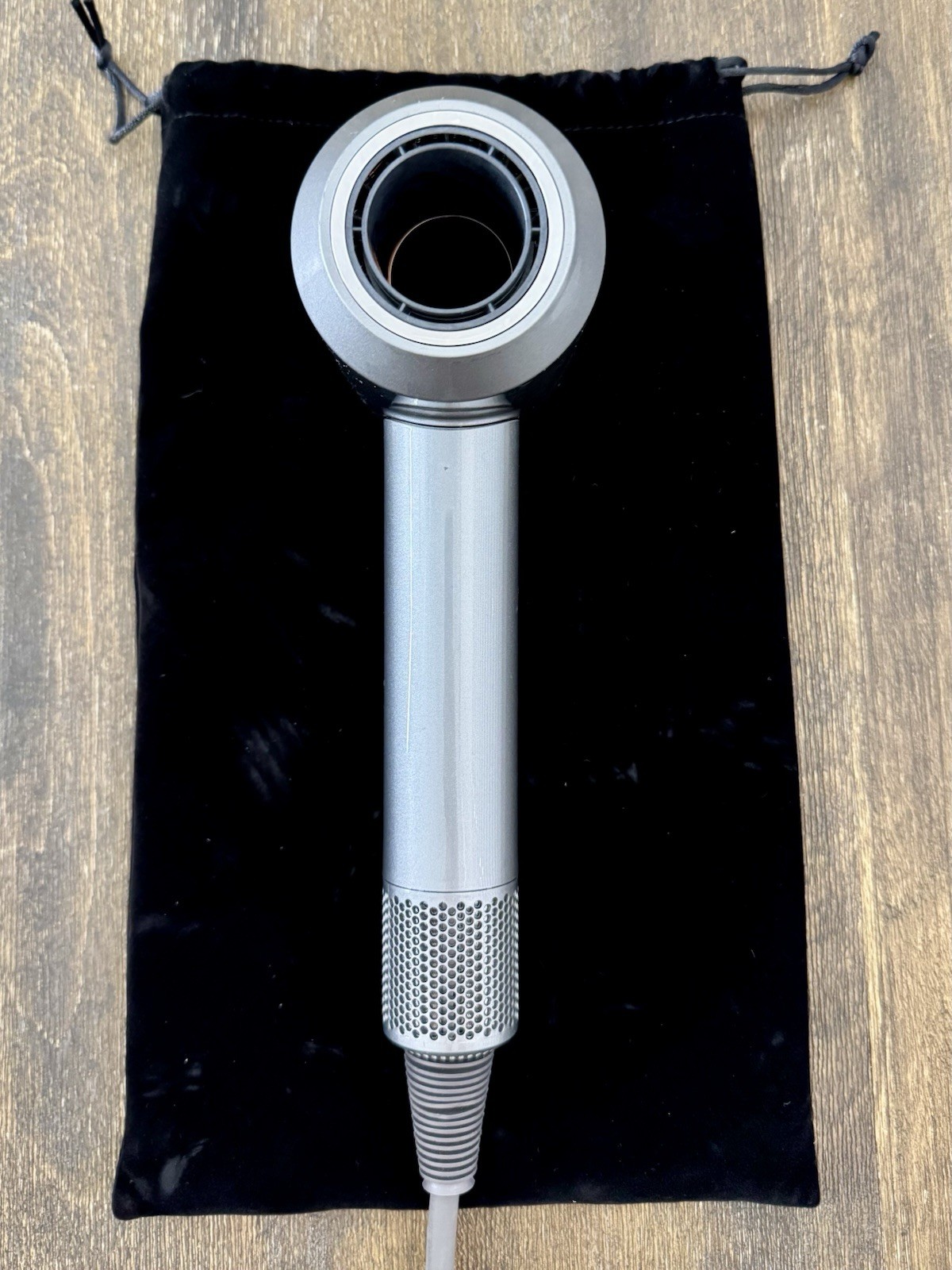 Dyson Supersonic Hair Dryer Copper / Nickel w 4 Attachments & Velvet Travel Bag