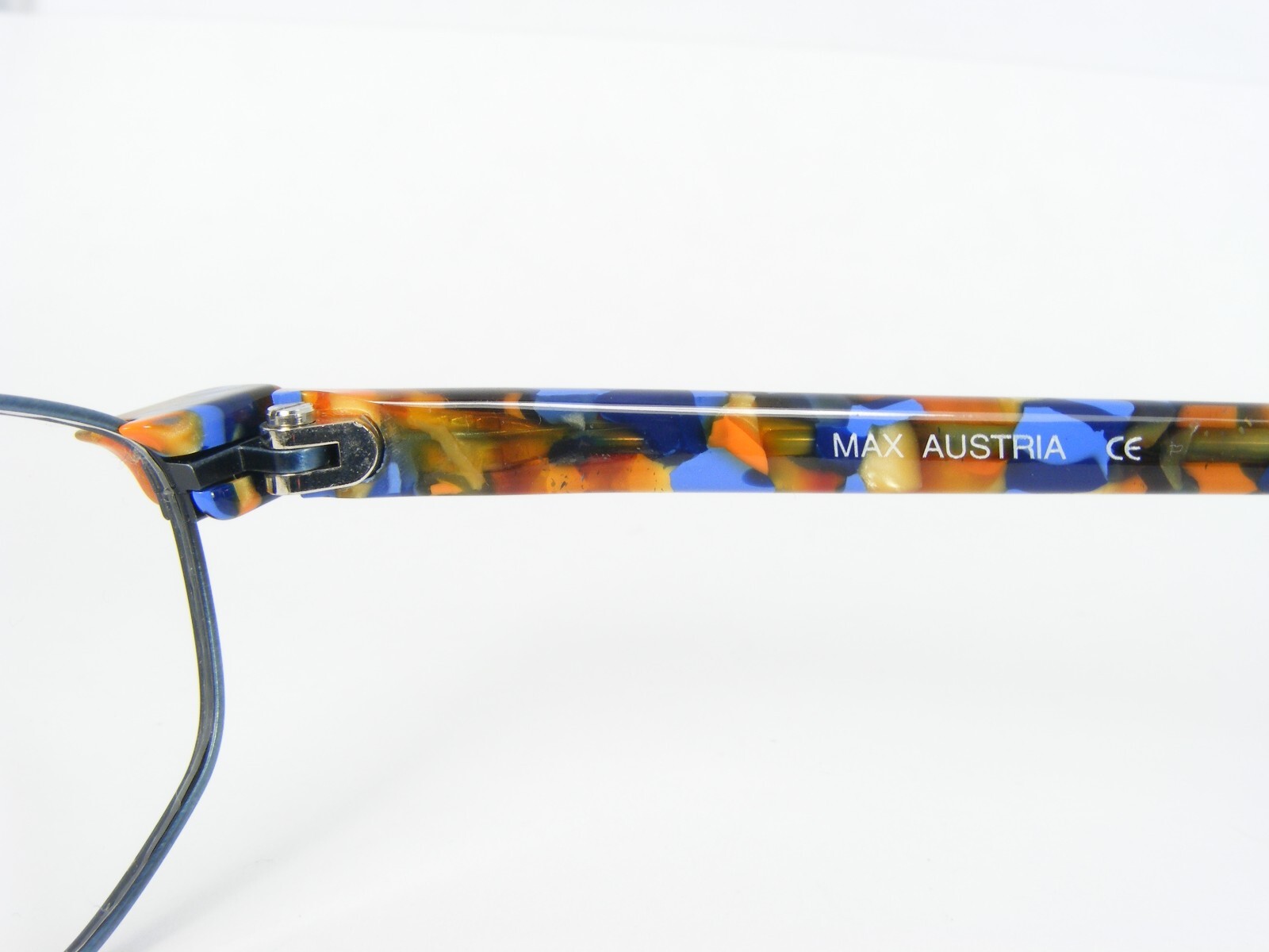 Vintage MAX AUSTRIA 17006 967 BLUE MULTICOLOR UNIQUE EYEGLASSES 50-21-142mm