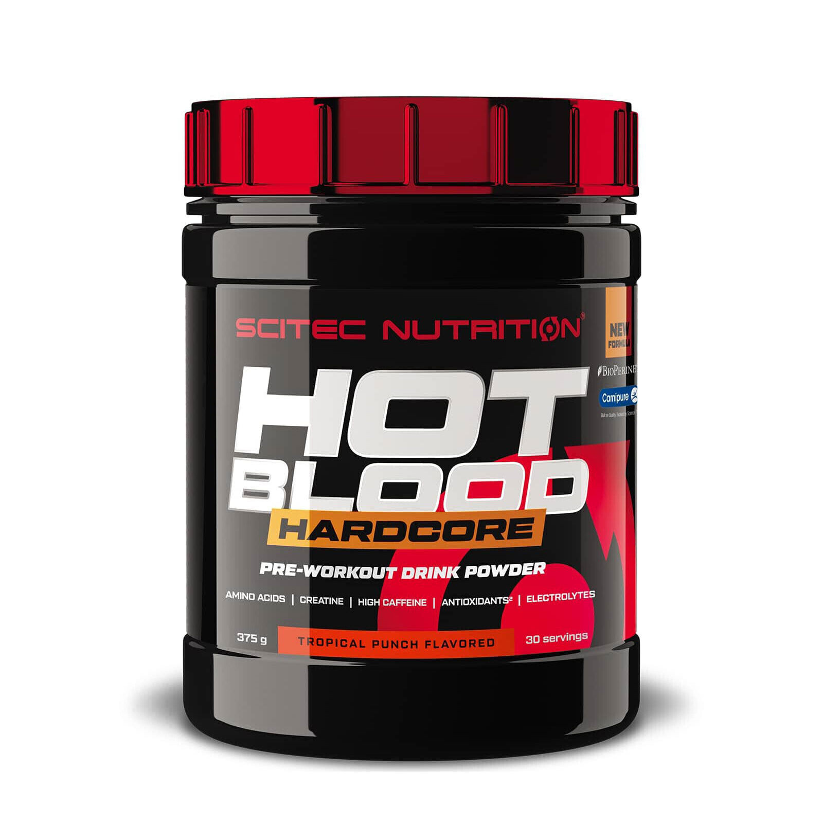 HOT BLOOD HARDCORE 375 G – support hydration, endurance- muscle support-creatine