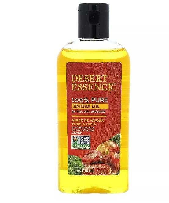 Desert Essence 100% Pure Jojoba Oil For Hair Skin and Scalp 4 fl oz (118 ml)