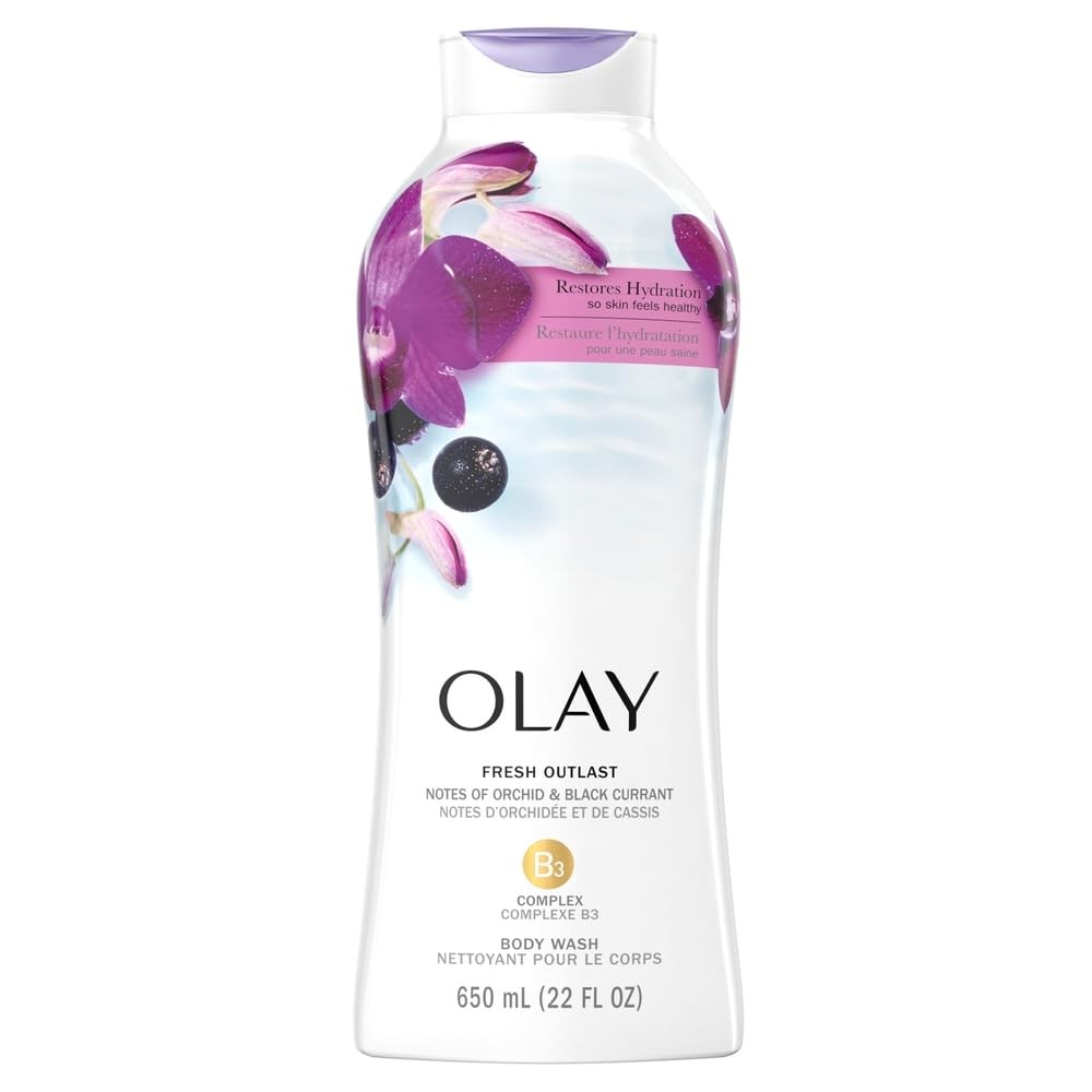 Olay Fresh Outlast Body Wash Soothing Orchid Black Currant 22 Fl Oz Pack of 1