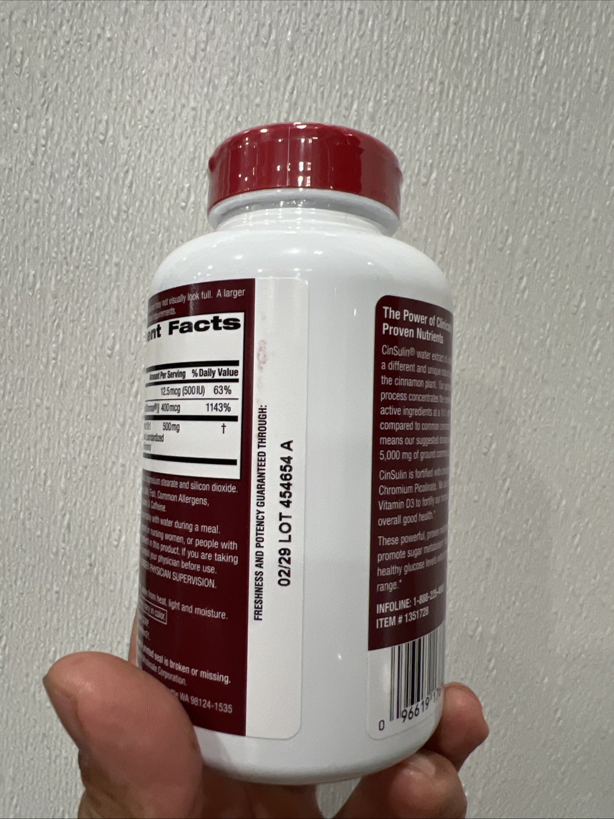 TruNature Advanced Strength Cinsulin Cranberry Flavor – 200 Vegetarian Capsules