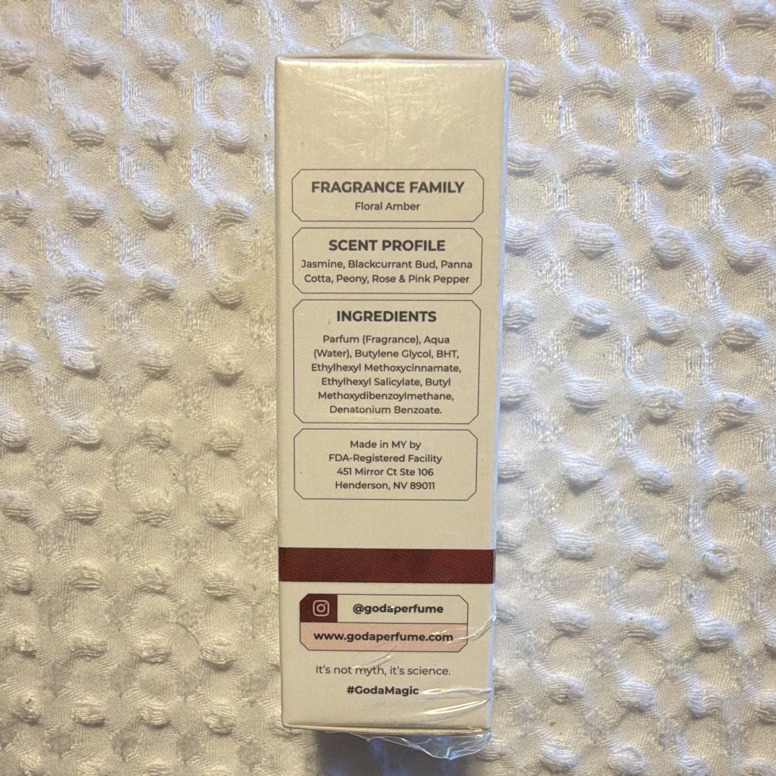 GODA Sense of Seduction pheromone perfume (2) and pheromone silk body oil (1)