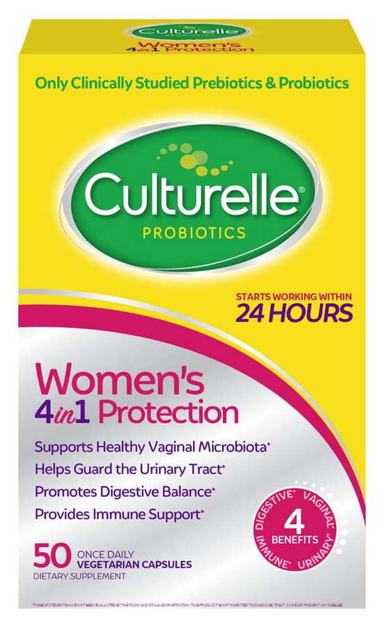 Culturelle Women’s 4in1 Protection Once Daily Probiotic Supplements 50ct – 03/27