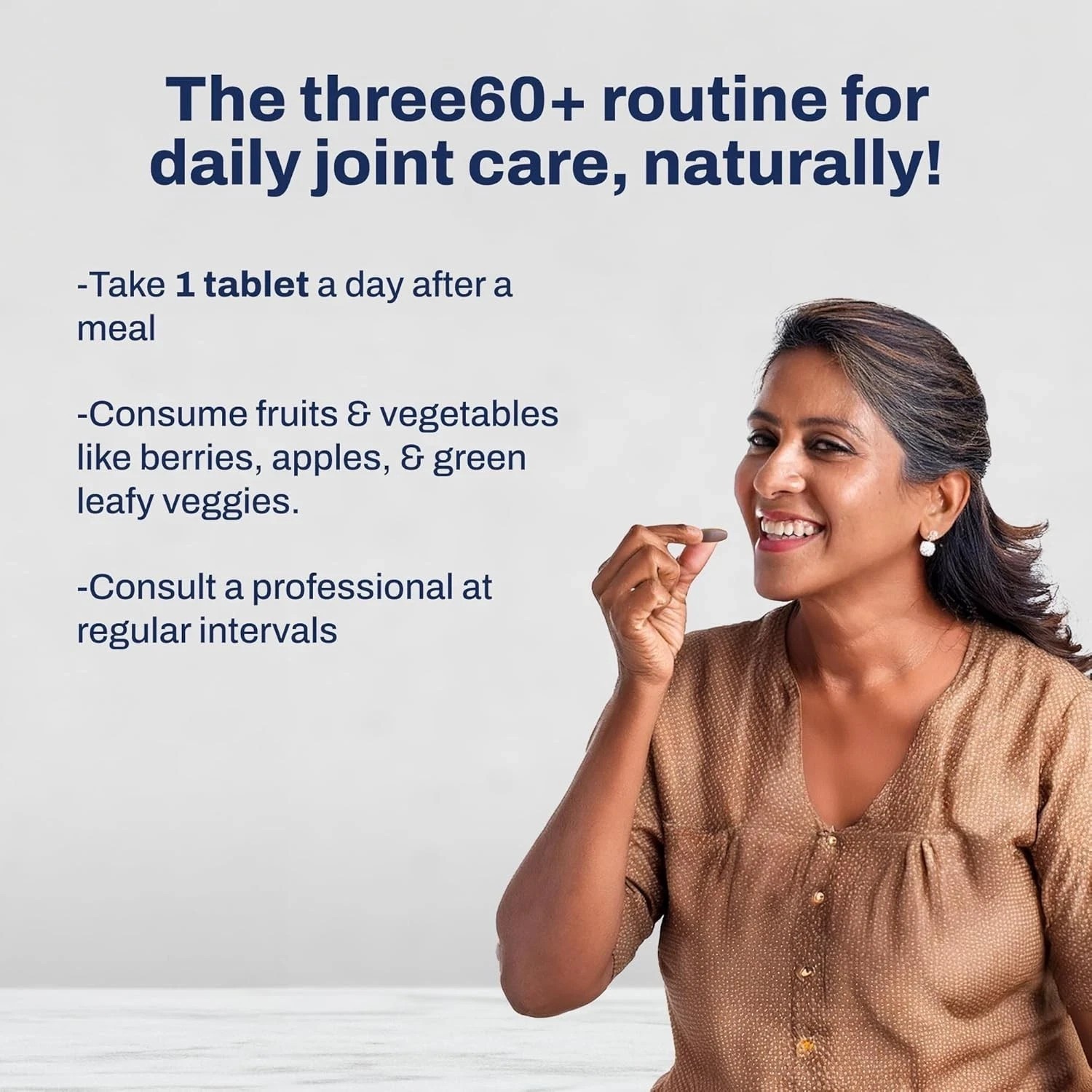 three60+ Daily Joint Care And Protect Tablets, 30 Tablets