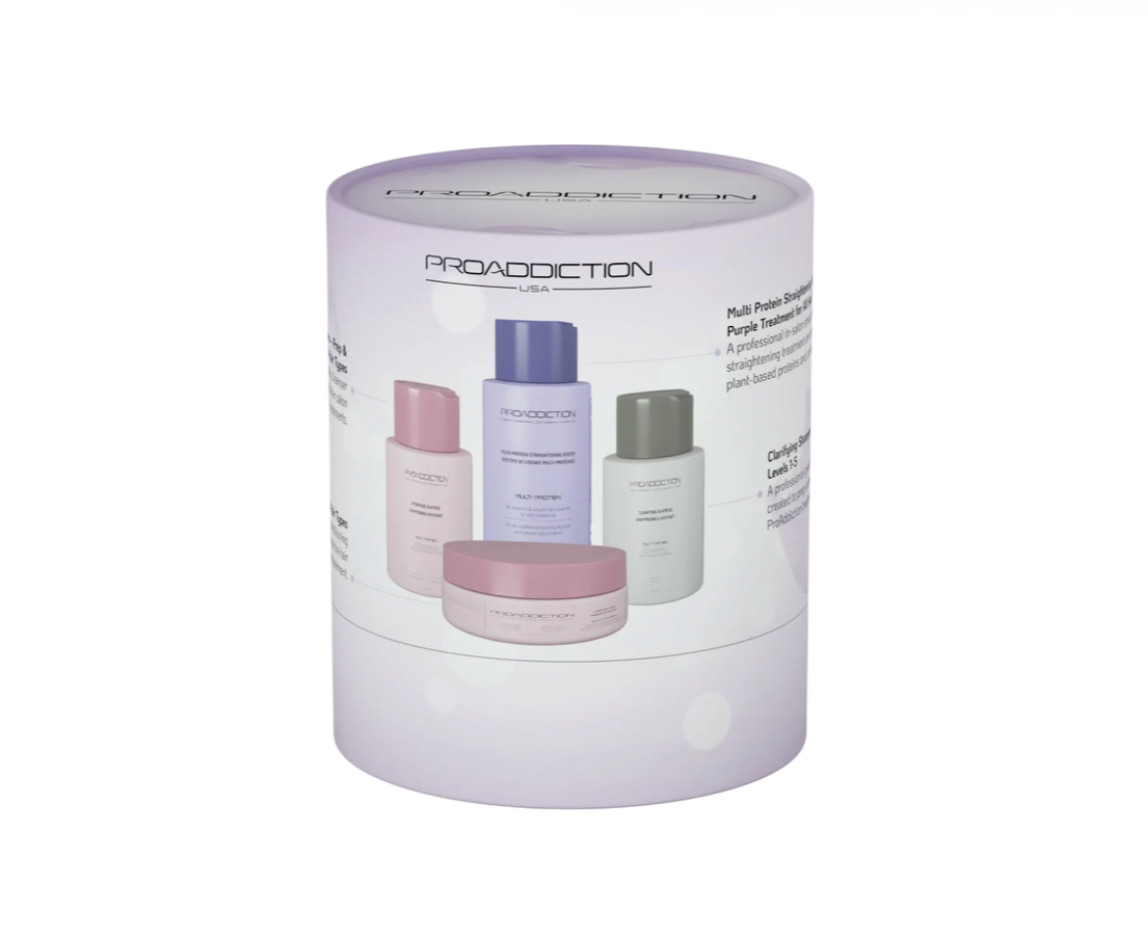 Pro Addiction Intro Kit Purple Straightening System For Color Treated Hair NEW