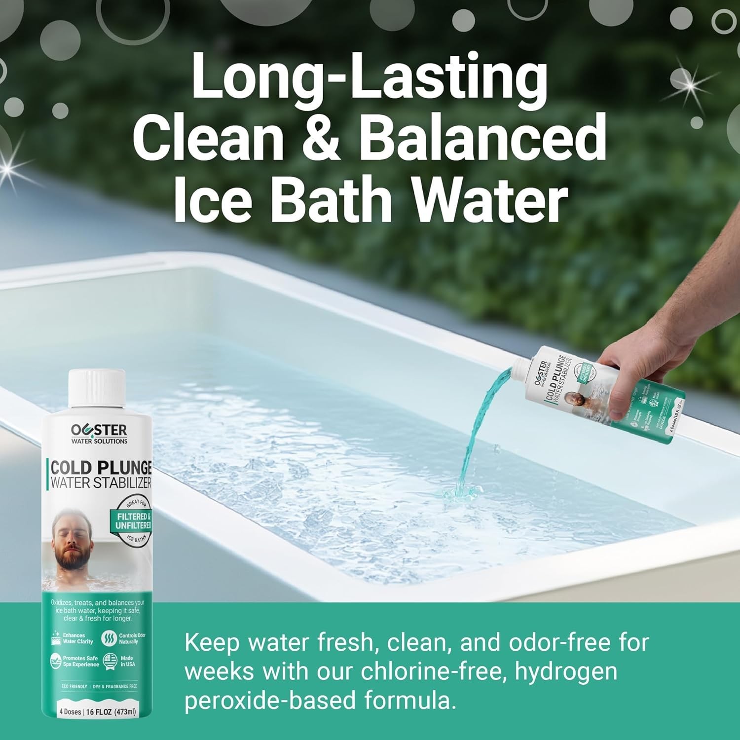 Effortless Cold Plunge Water Treatment – 16oz Stabilizer for Fresh Hydration
