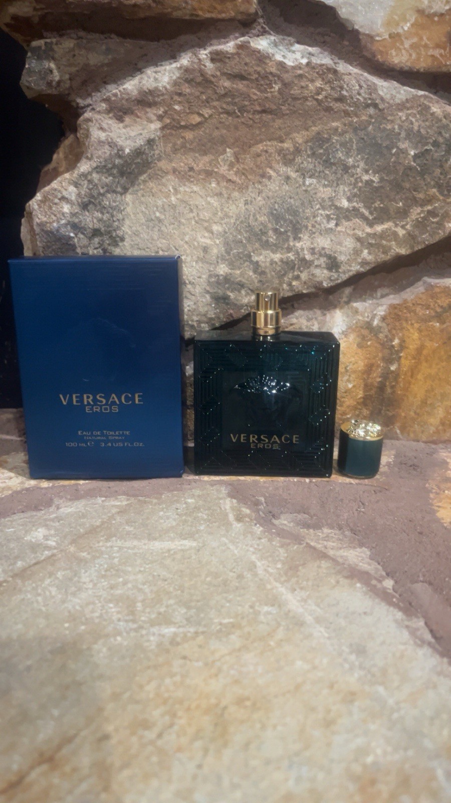 Versace Eros Eau de Toilette Spray 3.4 fl oz with Box Regular Size