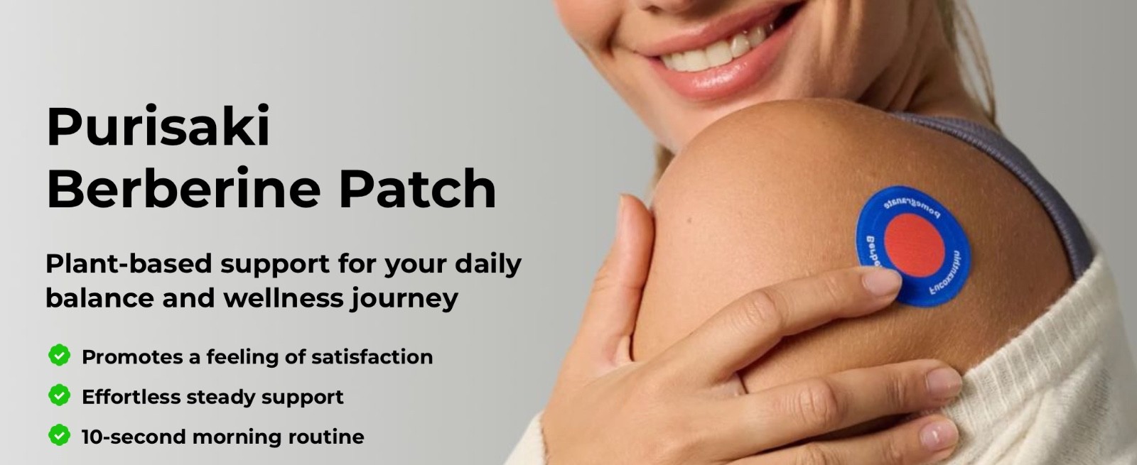 Purisaki Berberine Patch, 30 day supply for Weight Loss