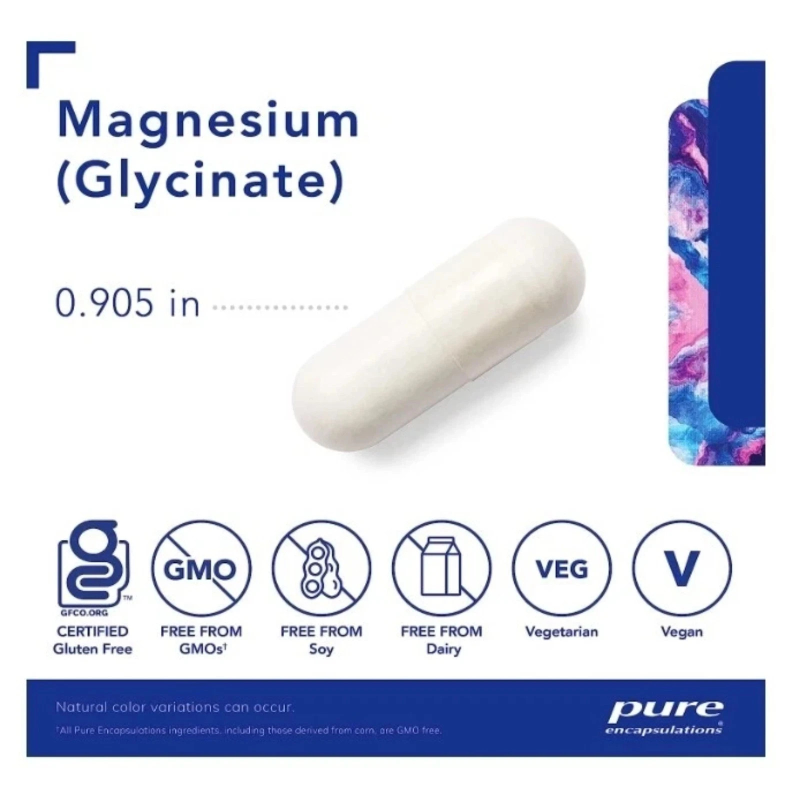 Encapsulations Magnesium Glycinate,90 capsules, 120 mg