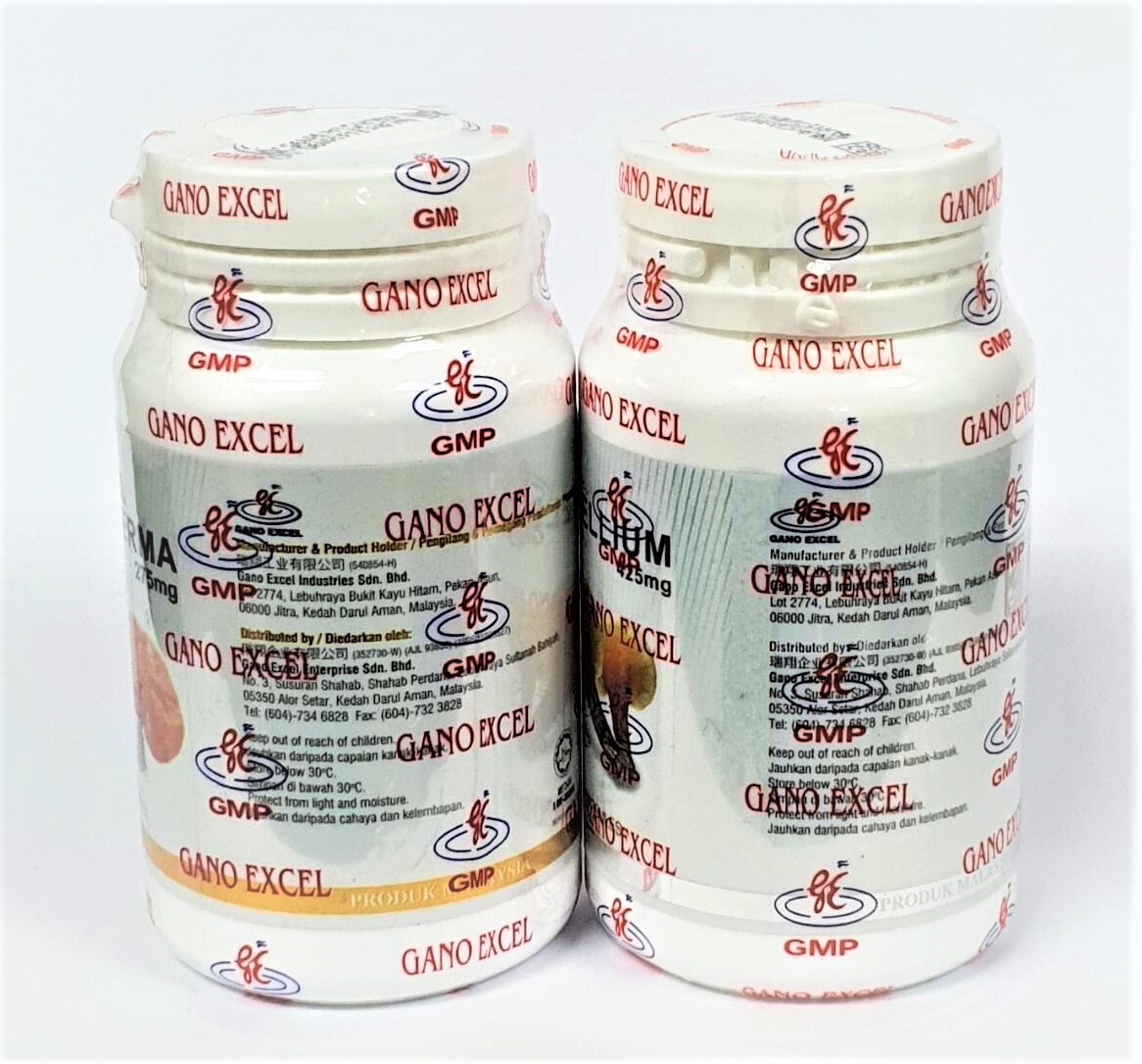1 Bottle Gano Excel Excellium 90 + 1 Bottle Ganoderma Lucidum 90 Capsules USA