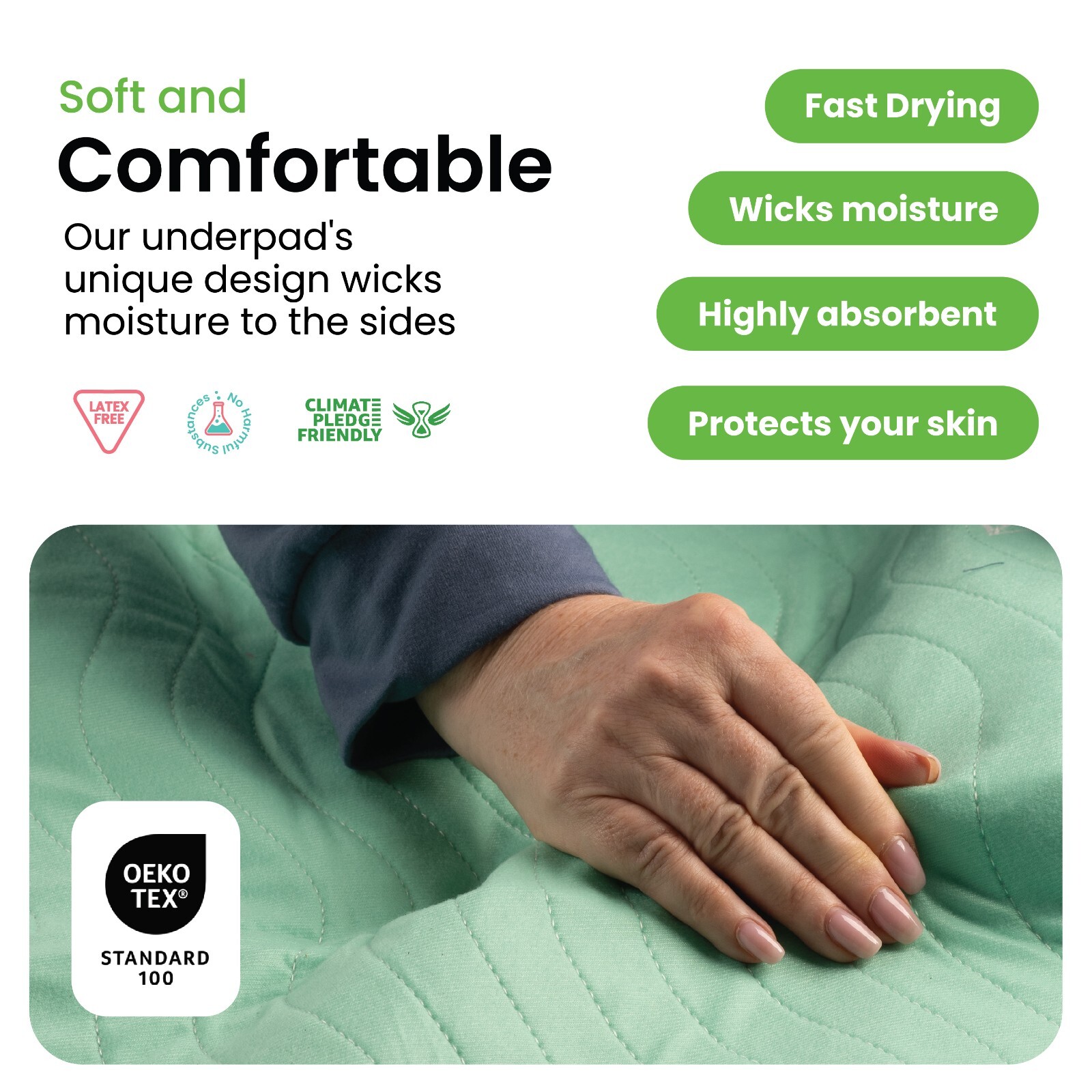 Reusable Underpads Washable Incontinence Waterproof bed pet pads 34″x36″ chux