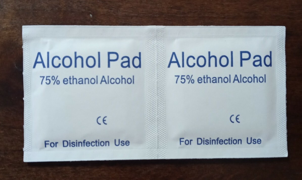 2Pk of 100pcs C/U-75% Alcohol Cotton 6x6cm/2.4in x 2.4in.New