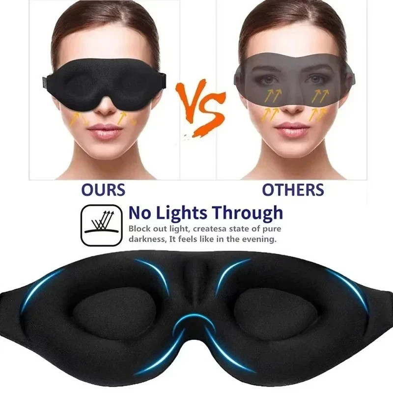 MZOO Luxury Sleep Eye Mask for Side Sleeper Men Women, Zero Eye Pressure 3D Mask