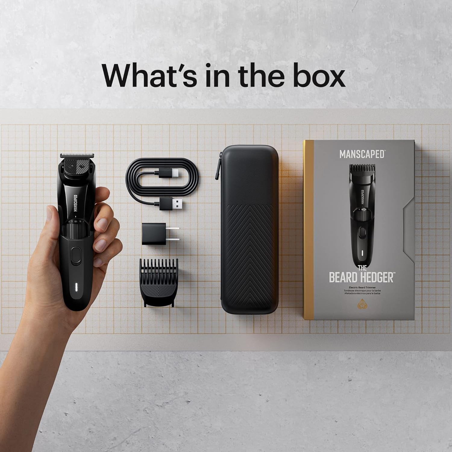 ® the Beard Hedger® Men’S Premium Beard Trimmer, 20 Length Adjustable Blade Whee