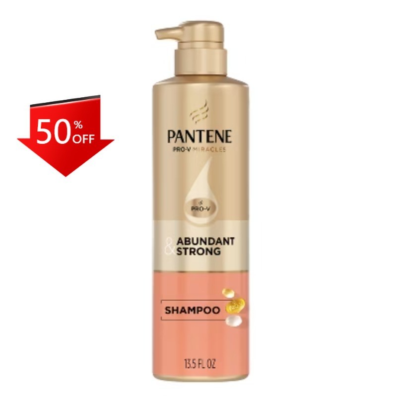 Pantene Abundant & Strong Shampoo – 13.5 fl oz: Basic Cleansing, Liquid Form