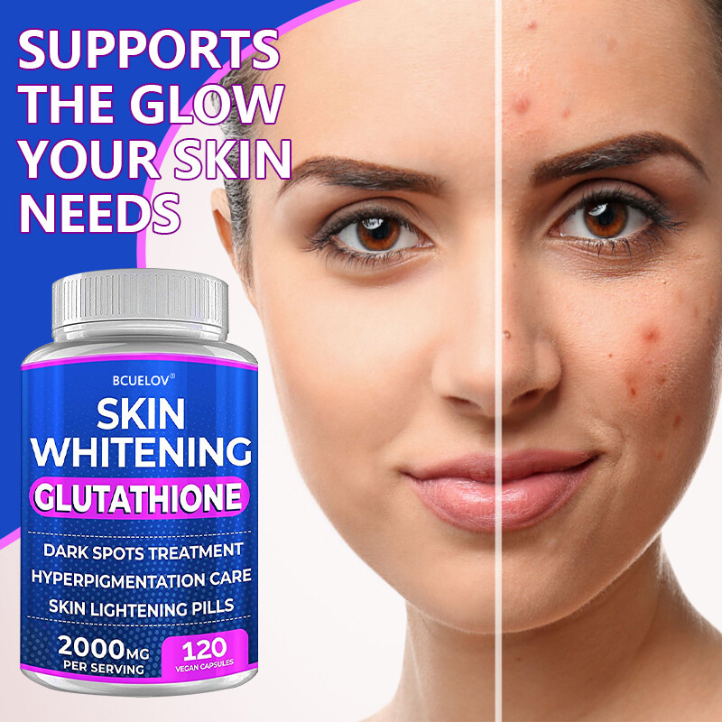 Skin Whitening Glutathione Dark Spots Care Skin Lightening Pills 2000MG 30-120ct