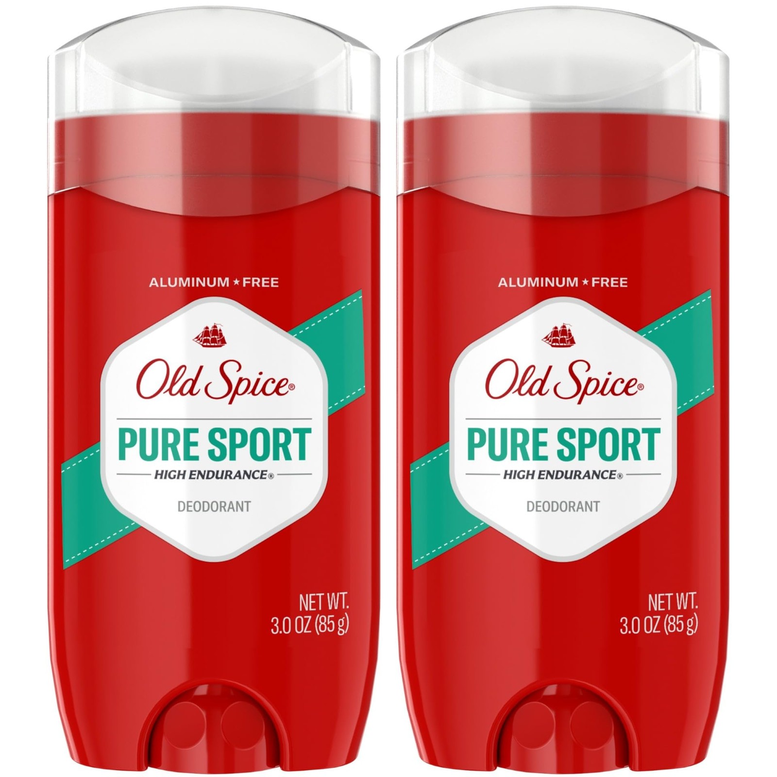 Old Spice Aluminum Free Deodorant for Men, High 3 Ounce (Pack of 2), Multi