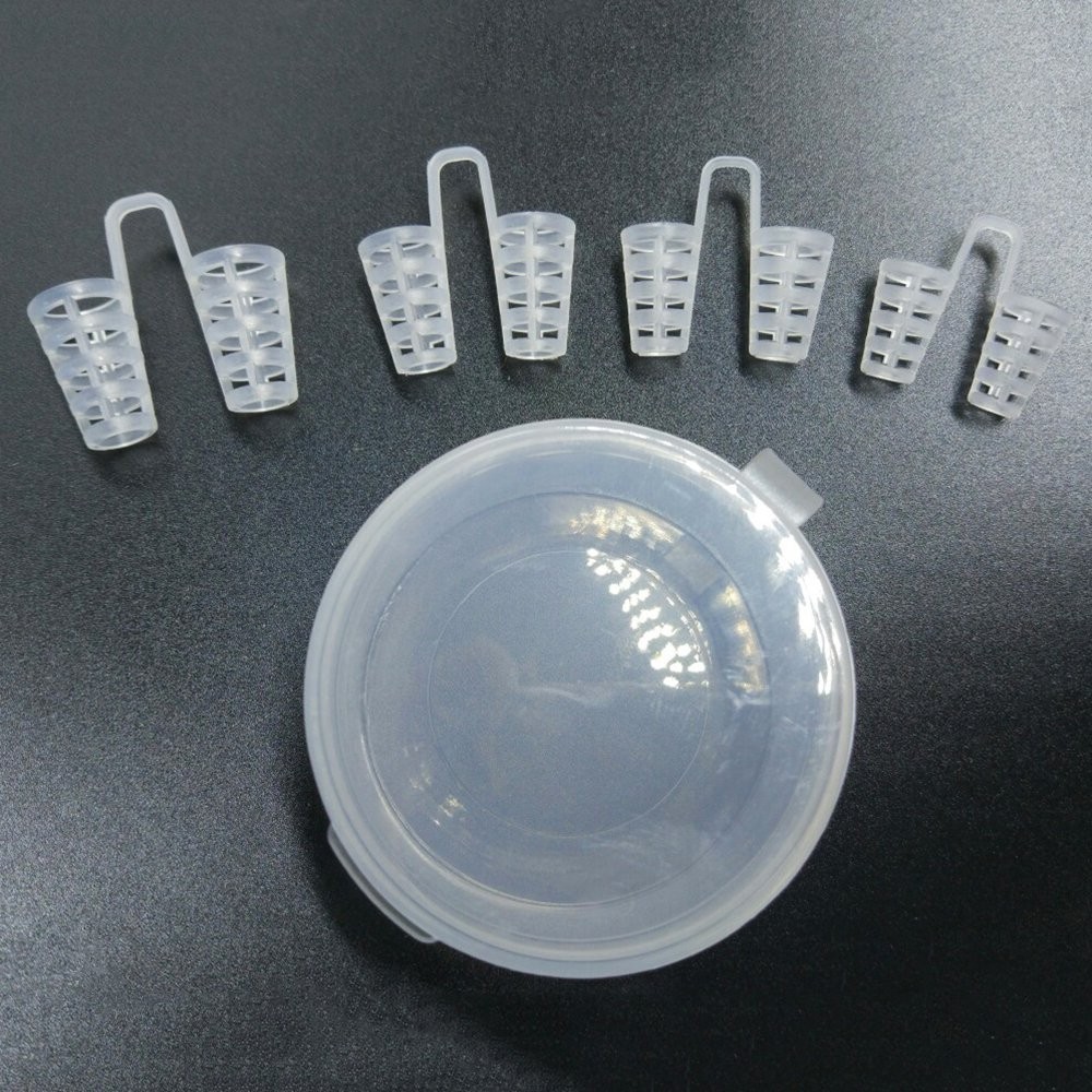 4-Pack Anti Snore Nose Clip Stop Snoring Stopper Device Vent Dilators Sleep Aids