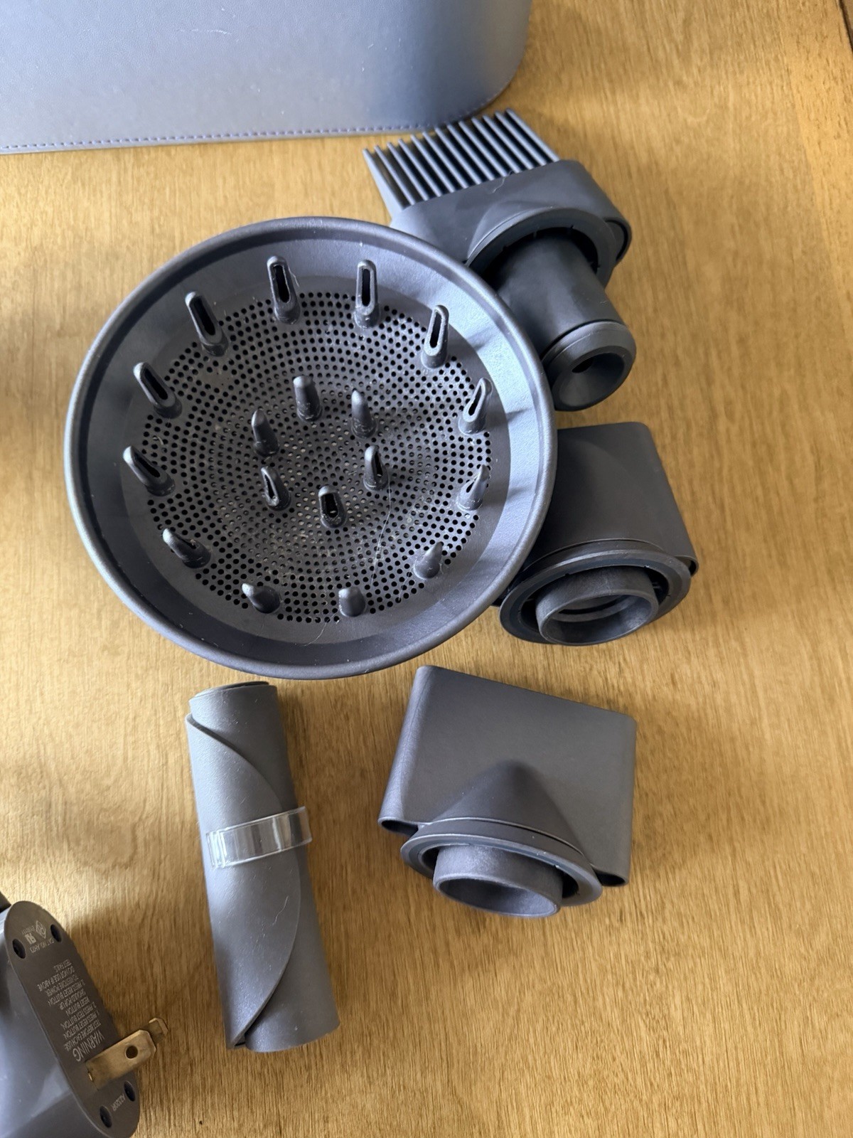 Dyson Supersonic HD08 Hair Dryer White/Silver Complete Set with Storage Case