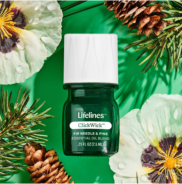 Lifelines Plant Diffuser Bubble White Grass Fir Pine Scent