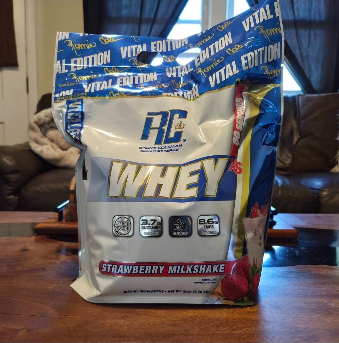 5lb Whey Protein NEW Strawberry Milkshake SEALED – Ronnie Coleman Brand