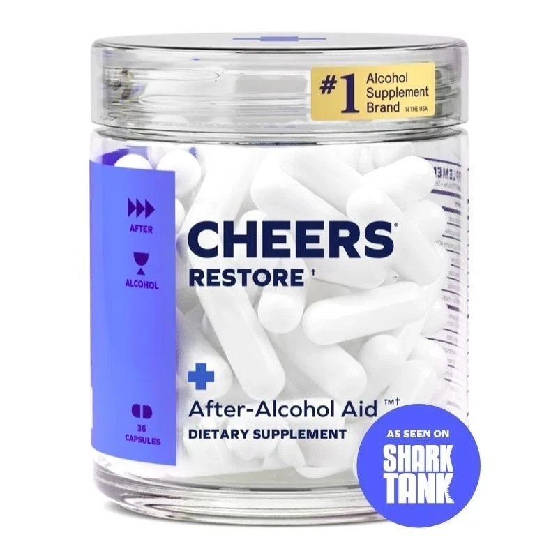 Cheers Restore | Supplement with DHM + L-Cysteine | Feel Better after Drinking