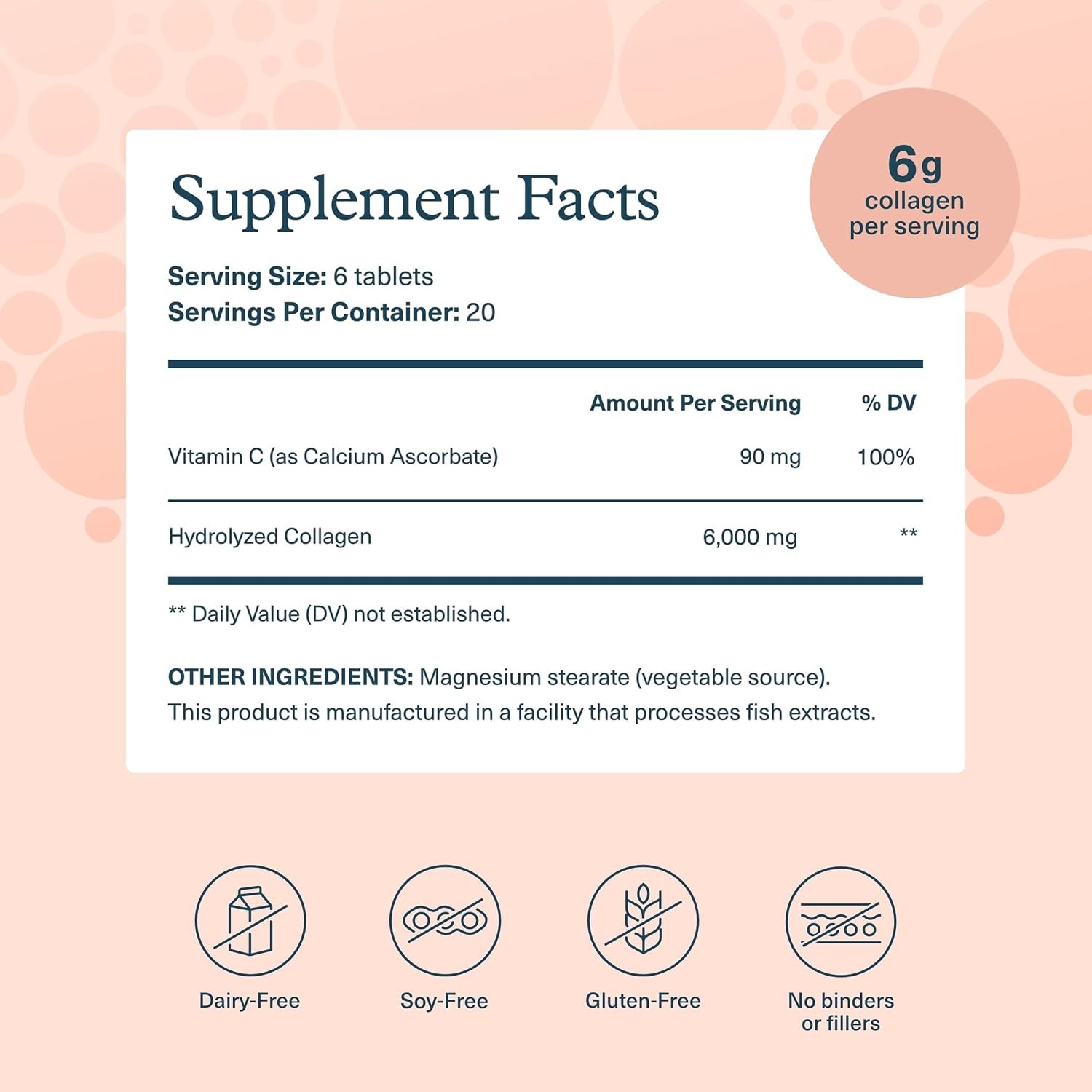 Youtheory Advanced Collagen with Vitamin C – 6000mg – 120 Tablets