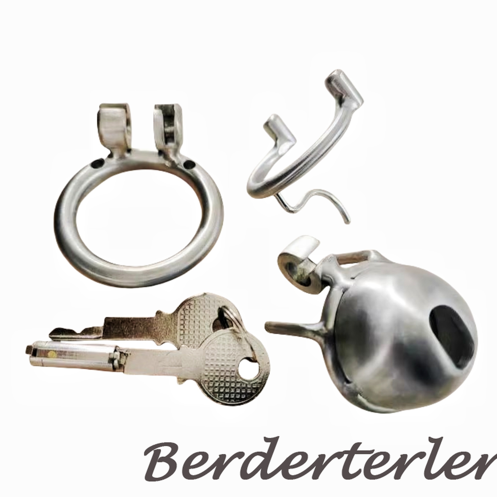 Custom PA Steel Male Chastity Cage – PA Piercing Metal Cage for Men CBT Lock