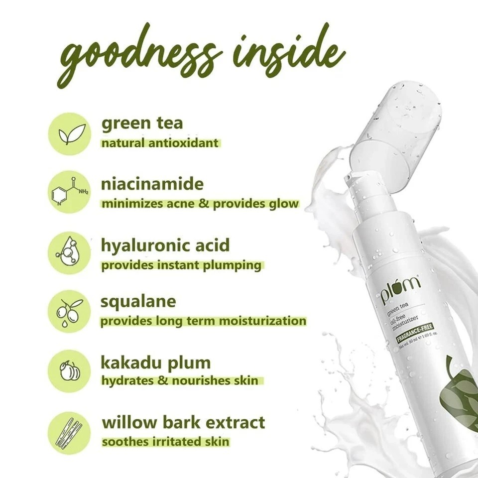 Plum Green Tea Oil Free Moisturizer for Daily Use For Bright Face – 50ml
