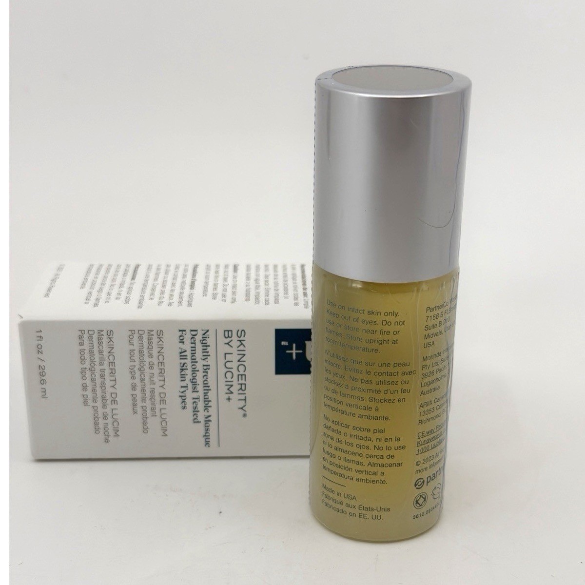 Lucim+ (Nucerity) Skincerity Nightly Breathable Masque 1 fl oz Roll On BB 03/27