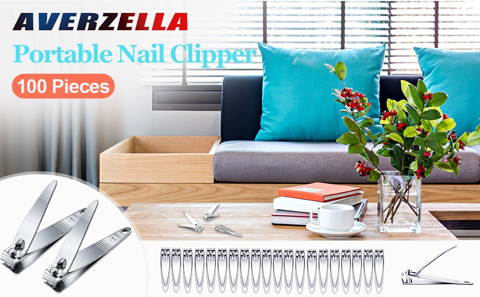 100-Pa Nail Clippers Bulk, Toenail Finrnail Clippers Pa, Stainl