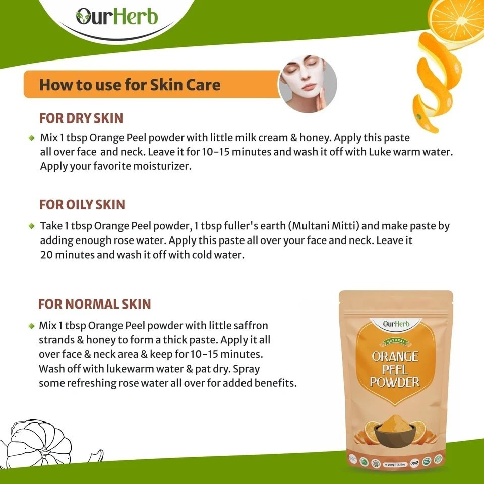 OurHerb Orange Peel Powder 100gm