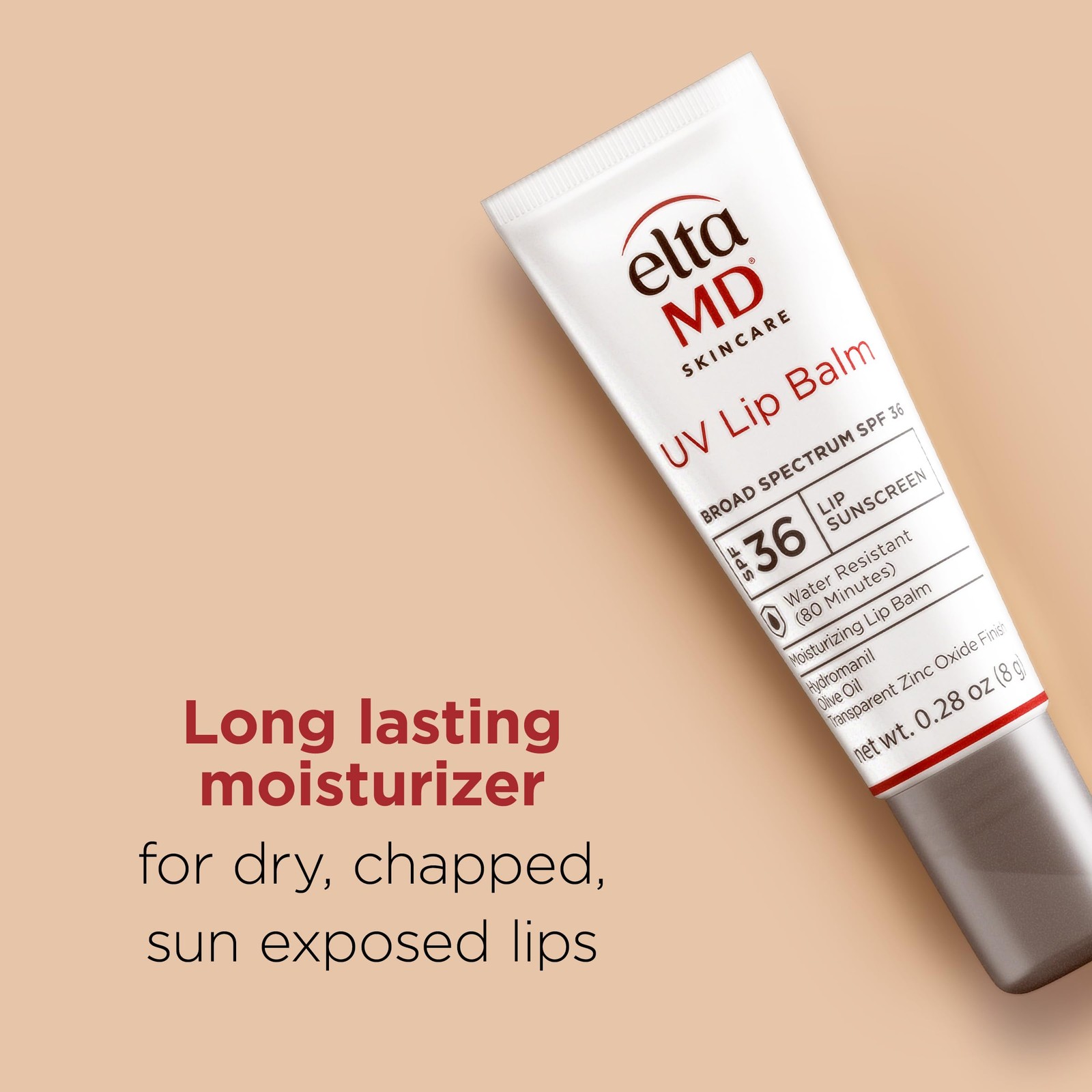 EltaMD UV Lip Balm SPF Sunscreen, Sunscreen 0.28 Ounce (Pack of 1), Untinted