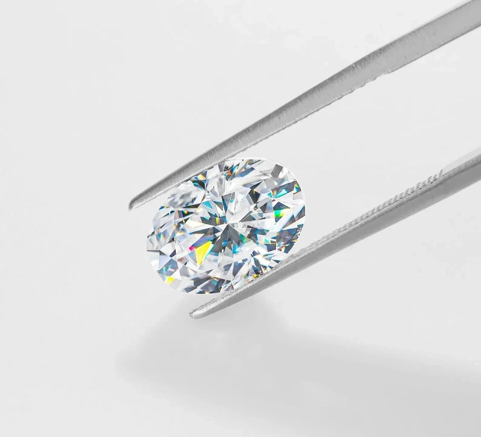 5 Ct Oval cut Natural D Color Loose Lab Grown CVD Diamond VVS1 Certified