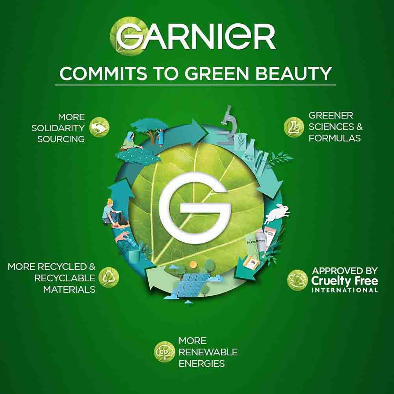 Garnier Color Naturals Crème hair color Shade 3 Darkest Brown 70ml + 60g