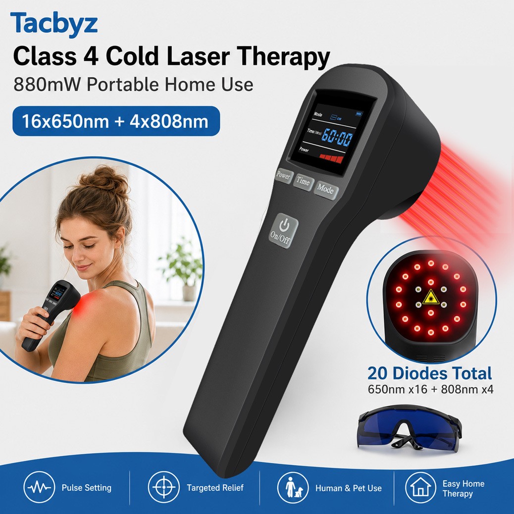 880mW Cold Laser Therapy Red Light LLLT Device for Osteoarthritis Pain Relief