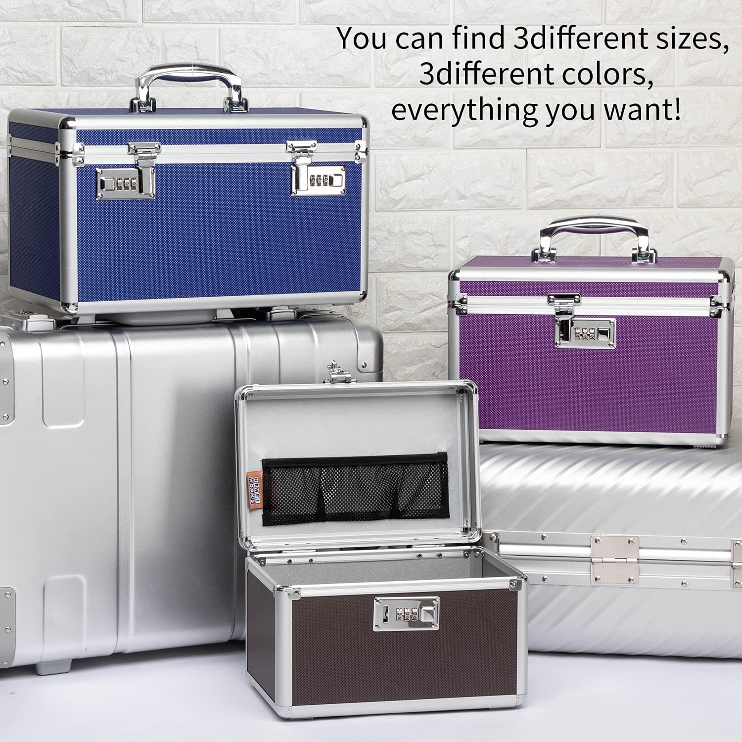 Combination Locking Medicine Box with Portable Storage Case，12.2»x 7.2»x 7….