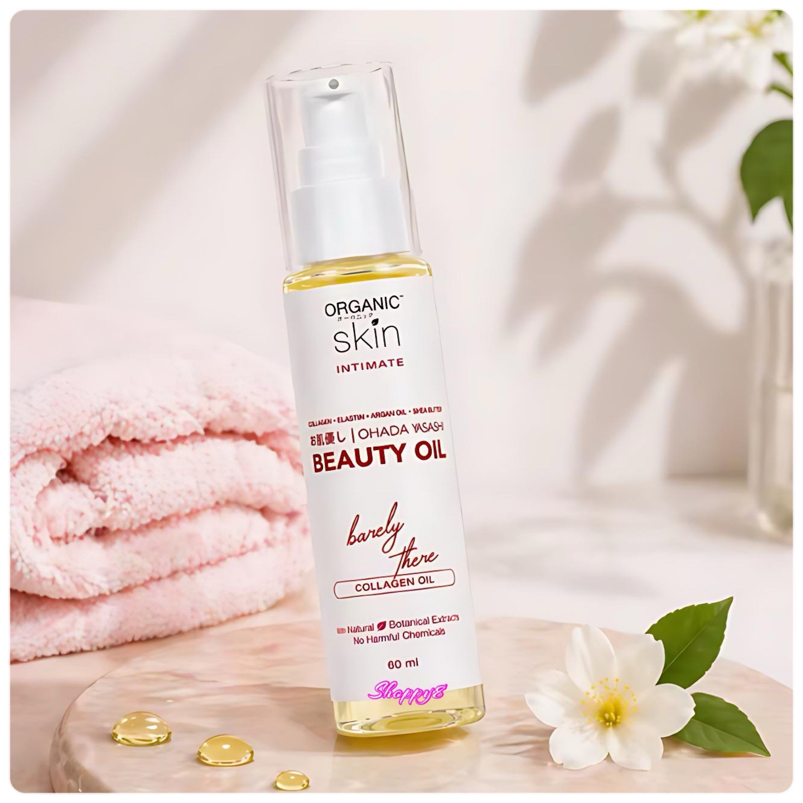 Organic Skin Japan Intimate Beauty Oil – Barely There Collagen Oil 60ml