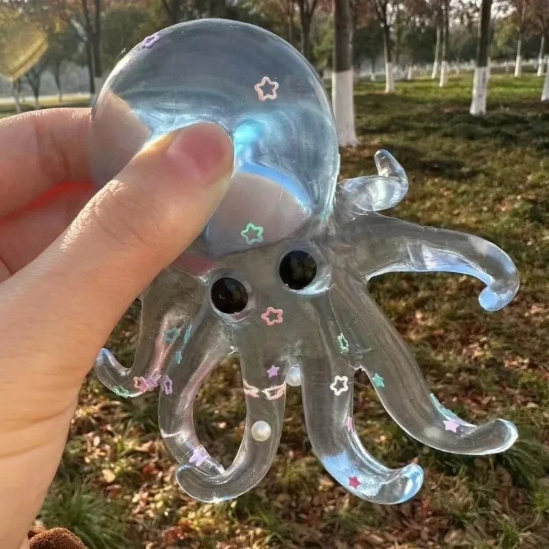 Octopus Squishy Stress Relief Toy Soft Squeeze Sensory Fidget Kids Gift