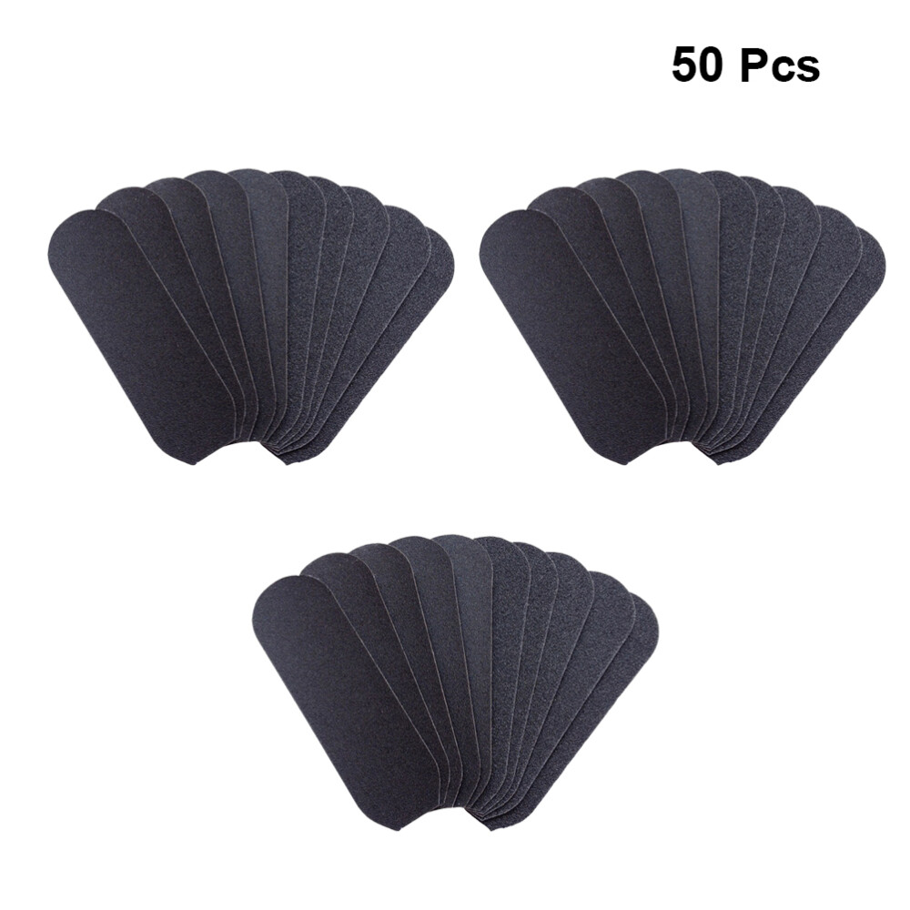 50 Pcs Foot File Pads Refills Callus Remover Black Sandpaper