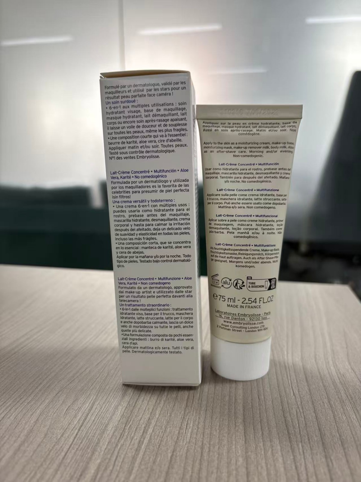 Embryolisse Lait-Creme Concentre, Face Cream For Daily Skincare 2.54 fl oz-75ml