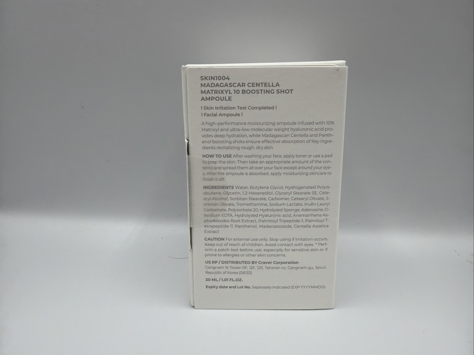 SKIN1004 Matrixyl 10 Boosting Shot Ampoule NEW SEALED