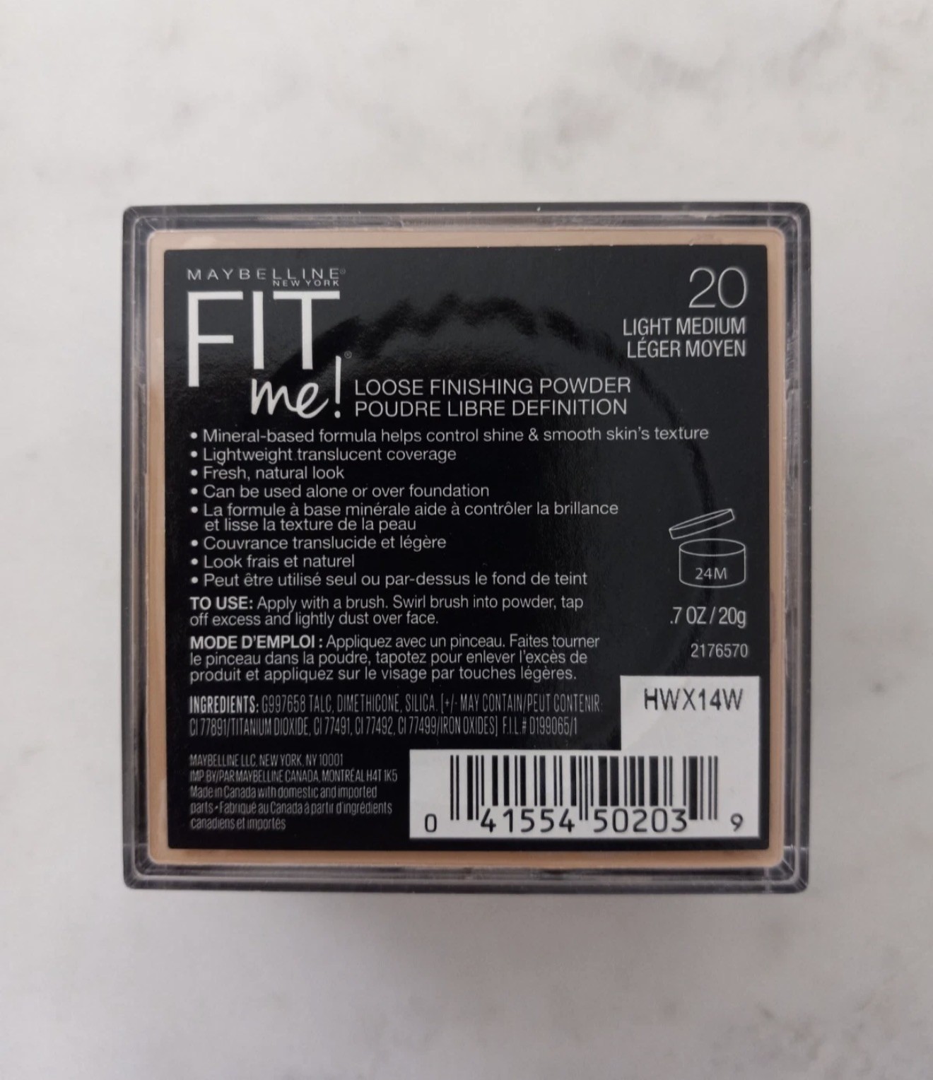 Maybelline Fit Me Loose Finishing Face Powder ~ #20 LIGHT MEDIUM 0.7 oz, Sealed
