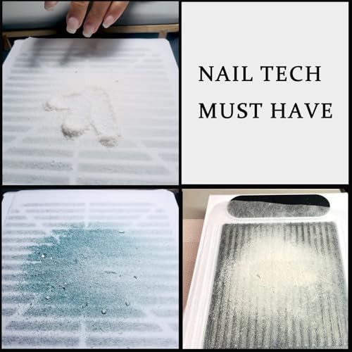 400 Sheets Nail Dust Collector Filter Paper Disposable Nail Dust 400 Pcs White