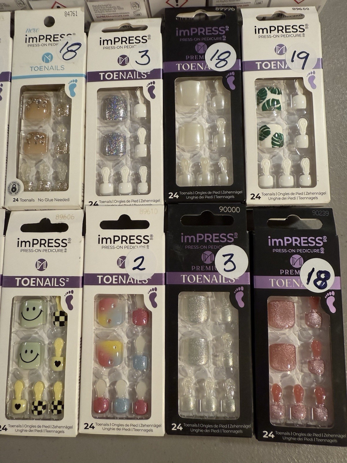 Kiss Nails impress,Toenails Press-On Pedicure,U CHOOSE,BUYMORESAVE+Com-Ship
