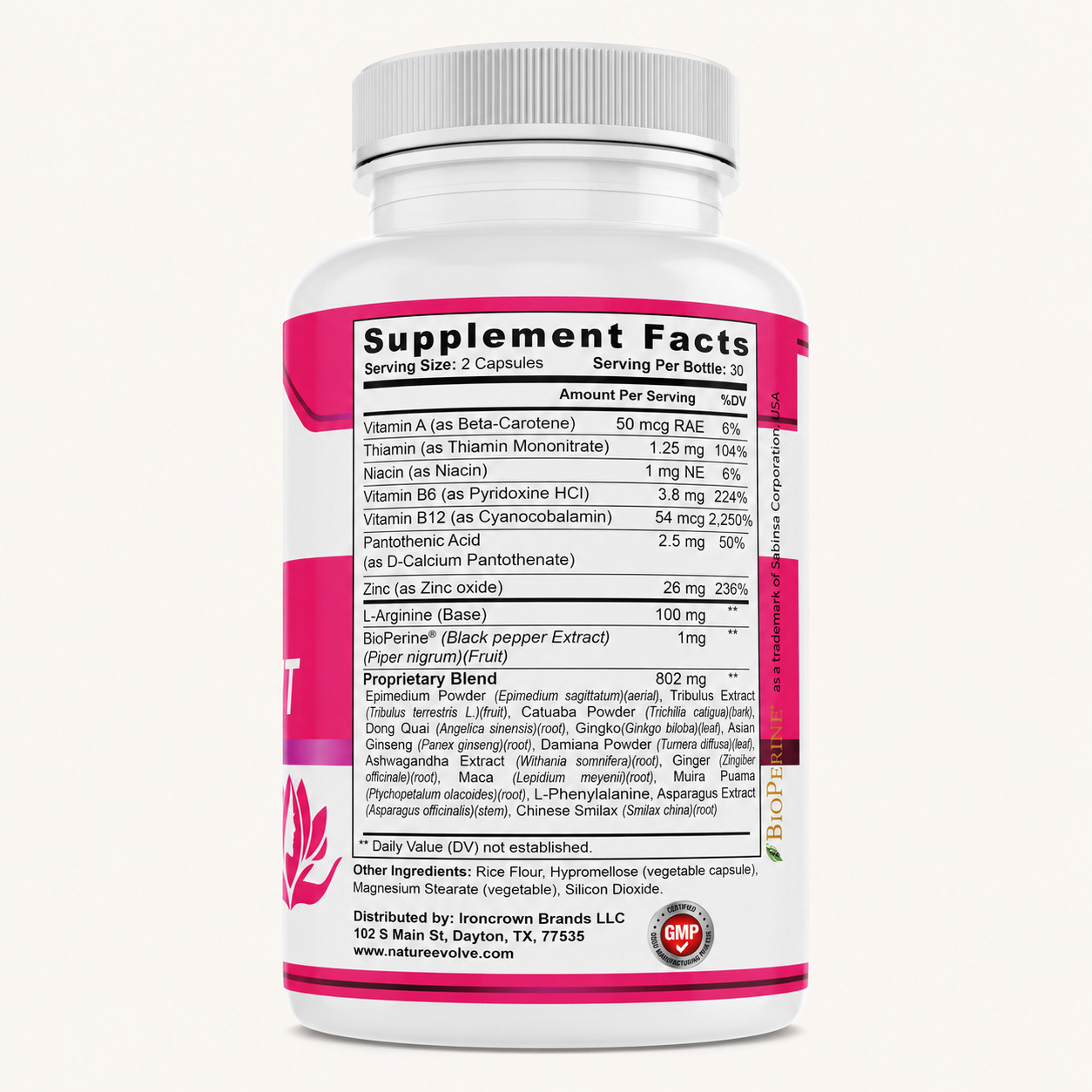 Nature Evolve Female Enhancement Boost Libido 900mg 60 Capsules