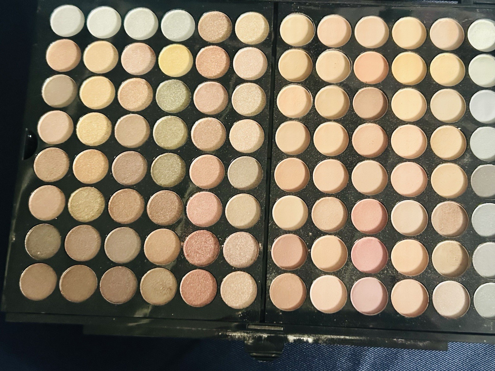 UNIFULL Multicolor Pressed Powder Eyeshadow & Blush Palette Set w/ Mirror