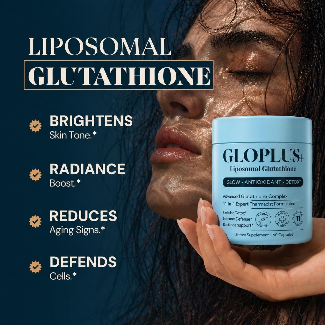 11-in-1 Liposomal Glutathione Supplement 1150mg – High Absorption Complex