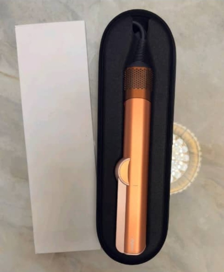 Dyson Airstrait Straightener Amber Silk Wet to Dry Hair Styler